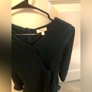 Girls Emerald Green Mini Dress